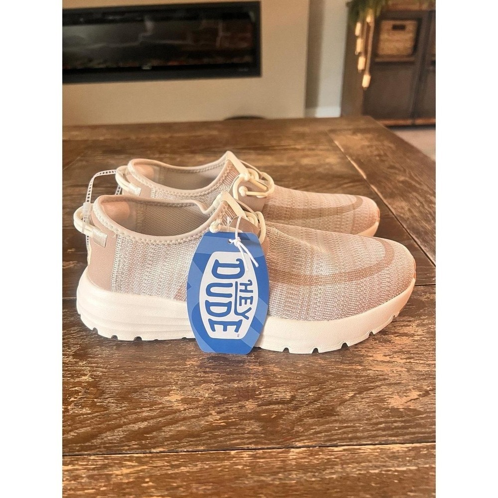 Hey Dude Sirocco Neutral Sneaker Tan Beige Womens 8 - Picture 2 of 8